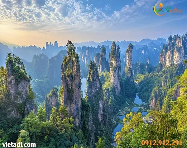 Trương Gia Giới rừng cột đá sa thạch tour Trung Quốc Phượng Hoàng Cổ Trấn