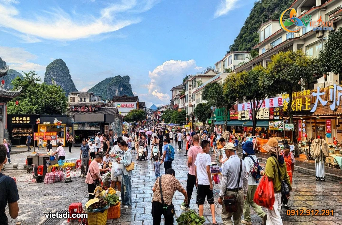 Tour Quế Lâm – Dương Sóc 4N3Đ: Sông Ly Giang – Tiệc Bàn Dài – Đốt Lửa Trại